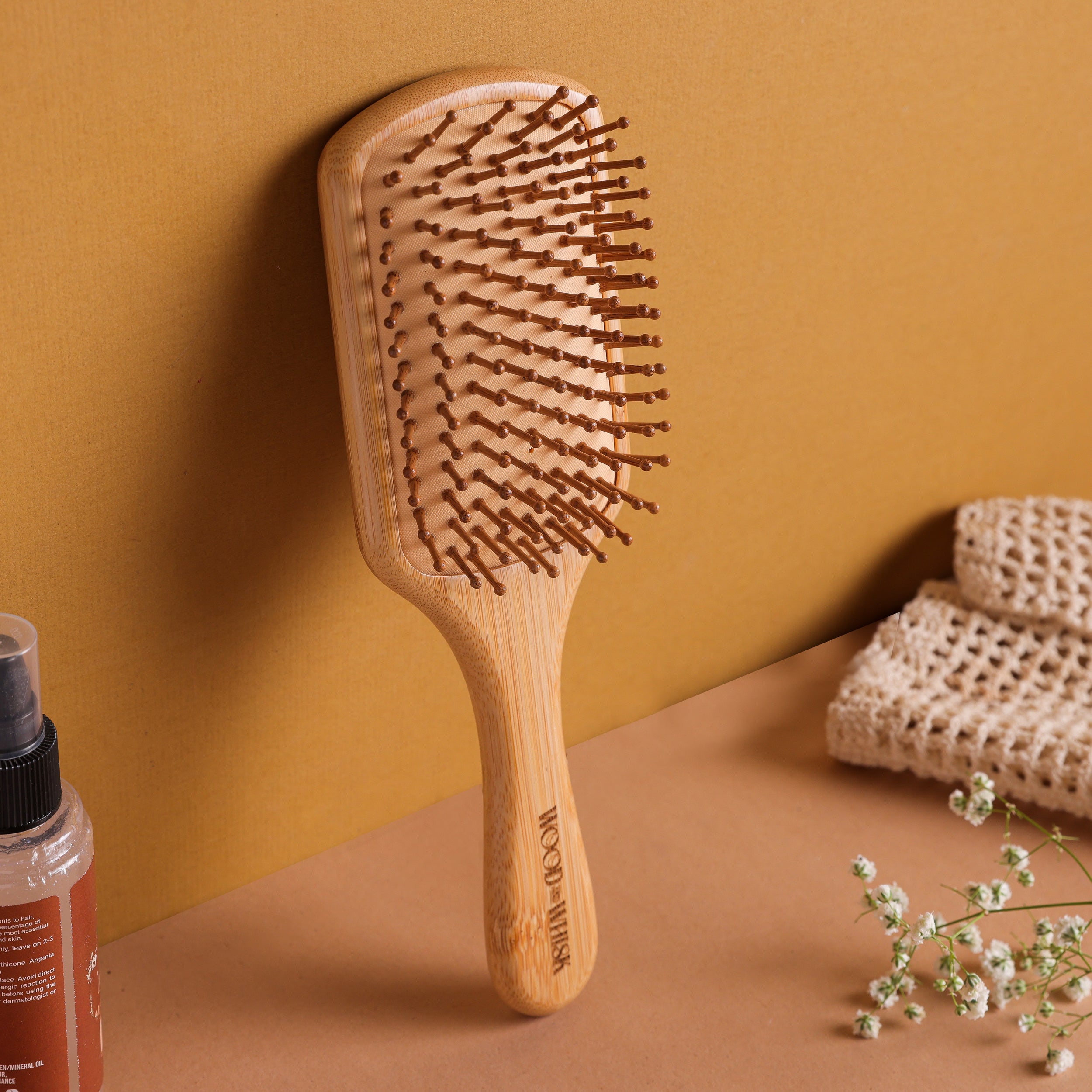 Eco-Friendly Bamboo Paddle Hair Brush – Anti-Frizz, Scalp Stimulating & Sustainable Detangler