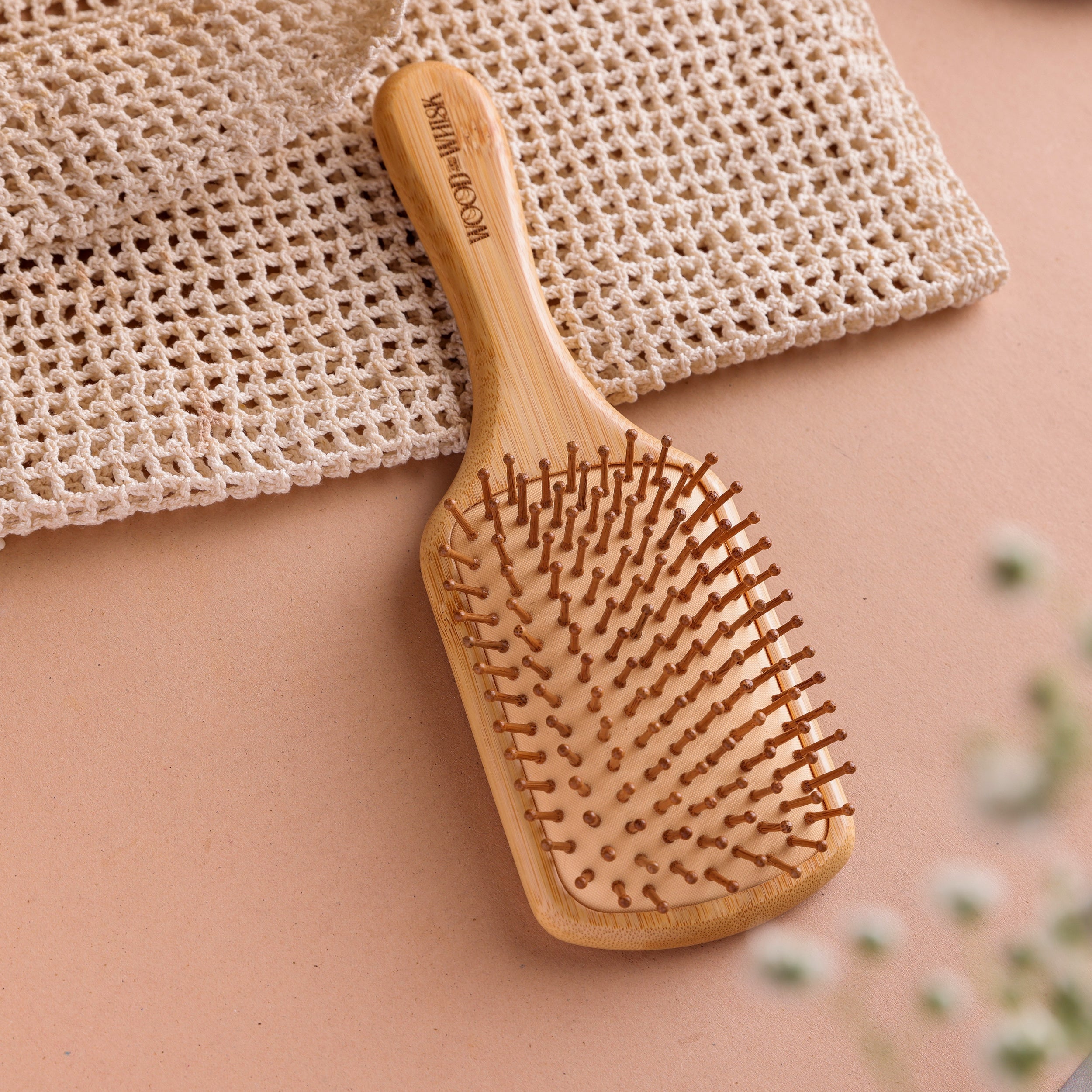 Eco-Friendly Bamboo Paddle Hair Brush – Anti-Frizz, Scalp Stimulating & Sustainable Detangler