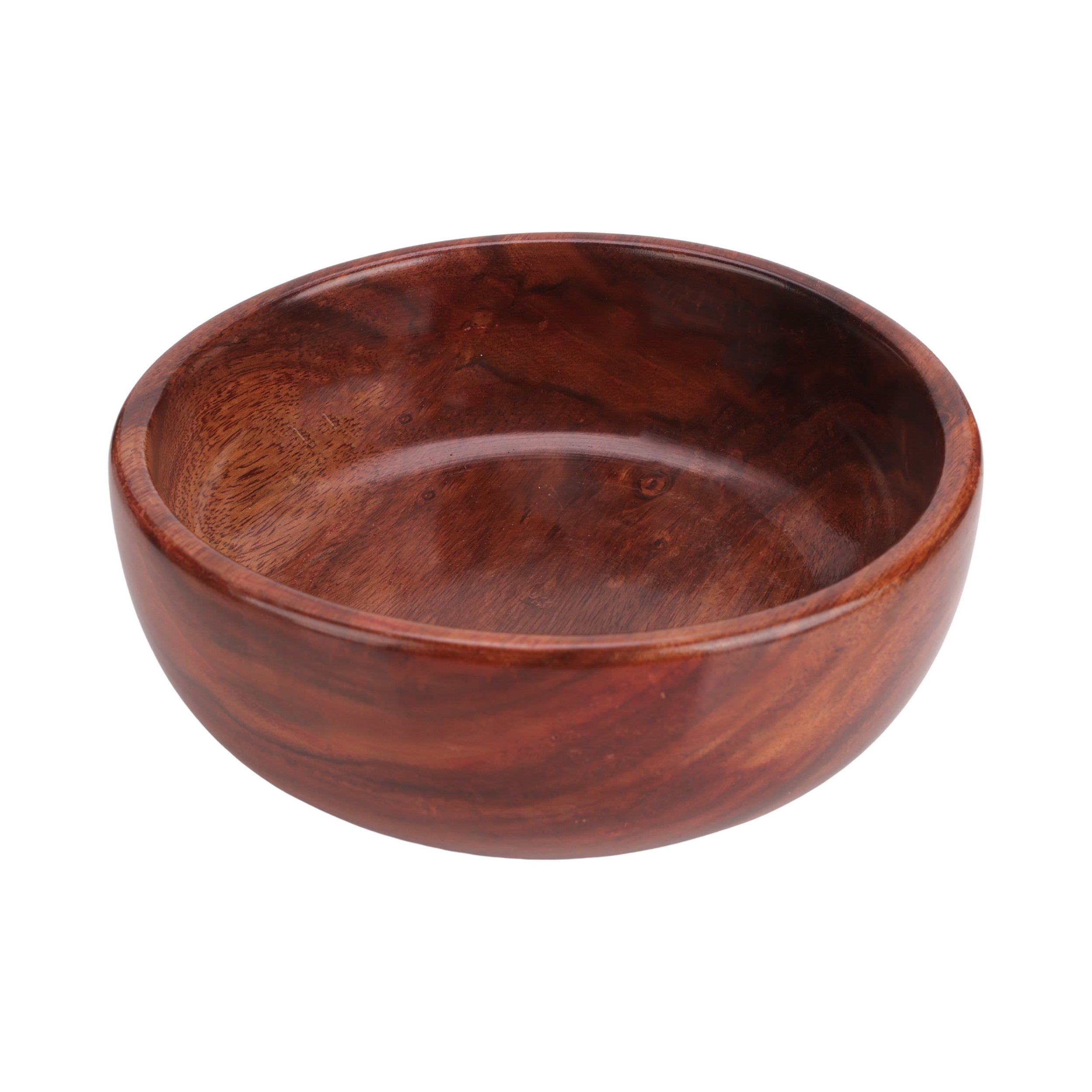 Handcrafted Sheesham Wood Bowl Set – 4-Piece Natural Finish | Multipurpose Kitchen & Serving Bowls